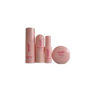 wave37 Skin Care Facial Cleanser,mist,serum & mask Set Of 4